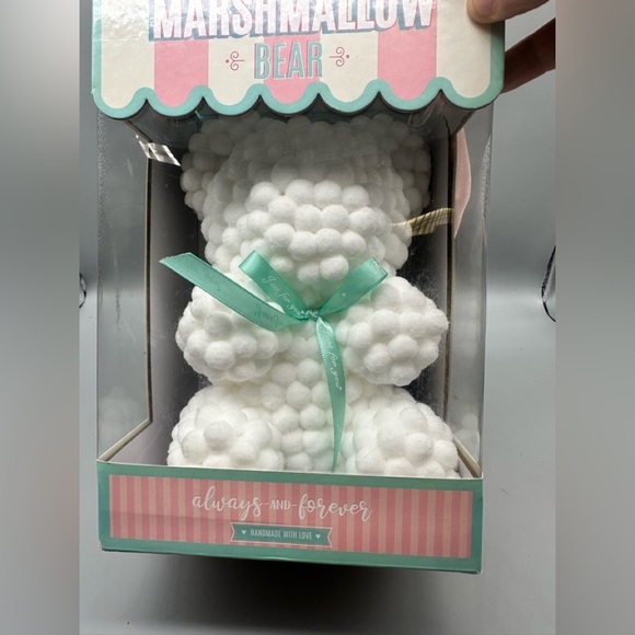 White Fluffy Teddy Bear Stuffed Animal - Picture 2 of 8